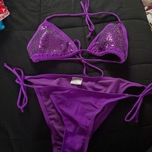 Purple bikini